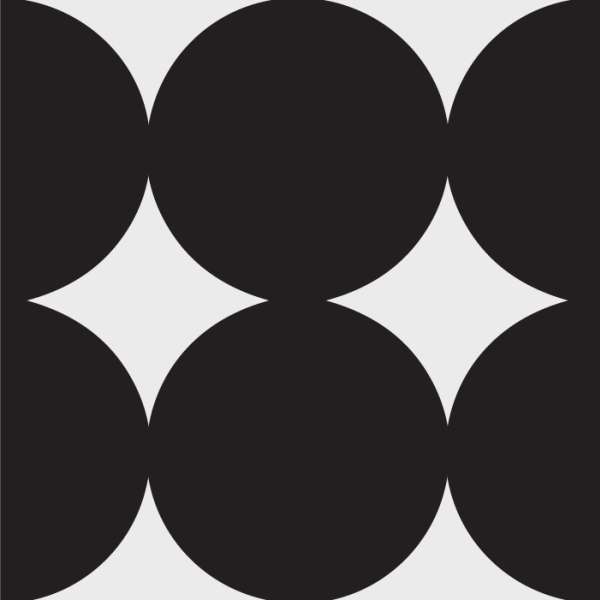 black circles on white background